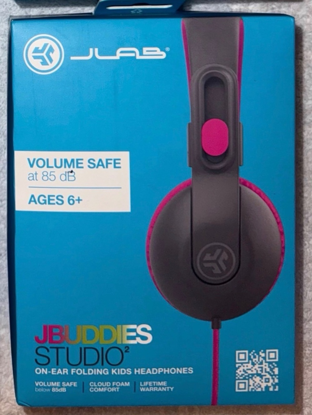 JLab JBuddies Studio On-Ear Kids Wired Headphones
